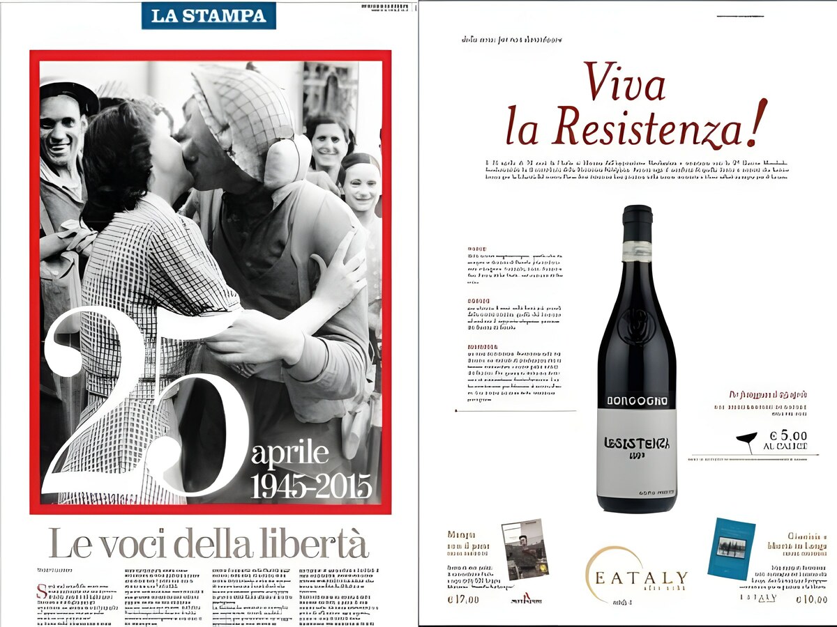 ネットがEatalyとFarinettiに反旗を翻す：Barolo ResistenzaとBolla Ciao。